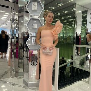 Daniella Bandage Maxi Dress - Blush / XS